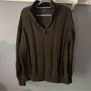 U.S. Polo Assn. Men's Olive Sweater